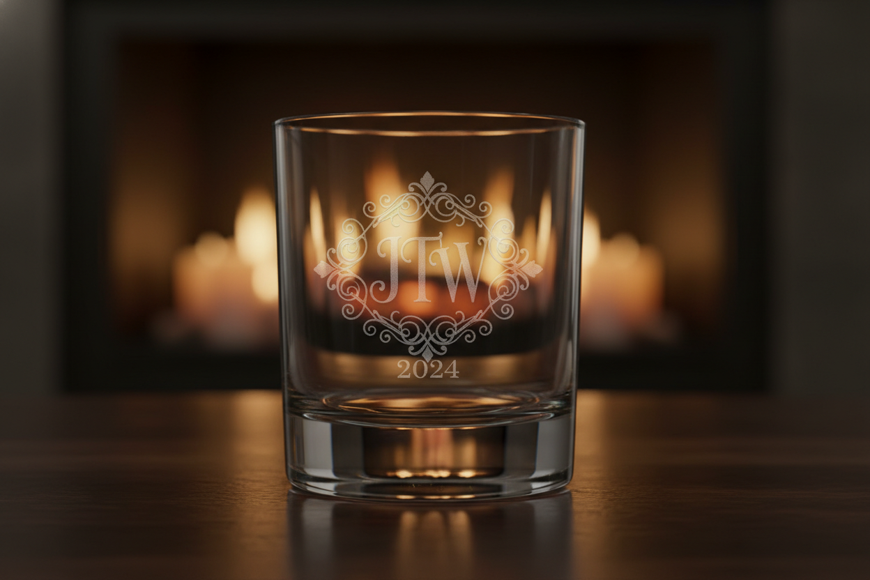 personalised whiskey glass