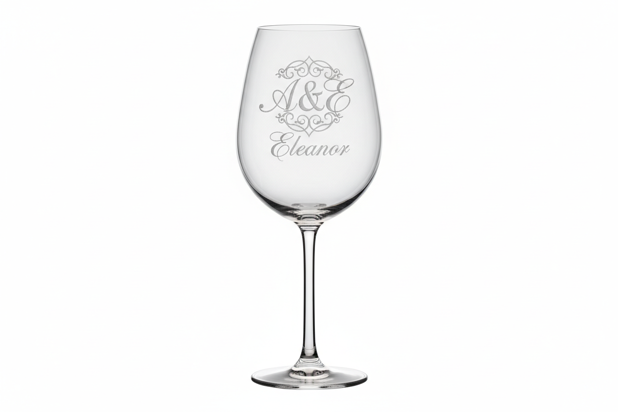 personalised wine glass